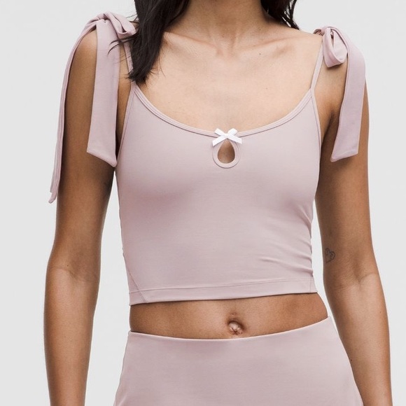 Lululemon Nulu Bow-Detail Tank Top Balletcore Set - Picture 1 of 2
